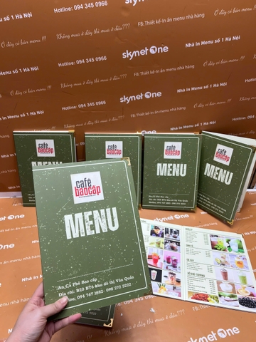 menu cafe