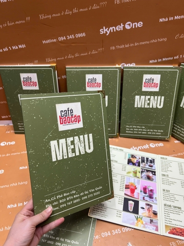 menu cafe
