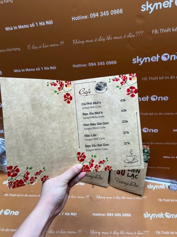 menu cafe