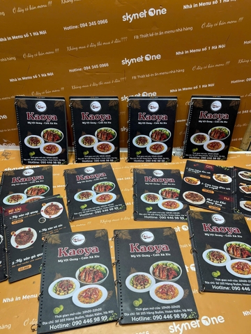 menu nhà hàng