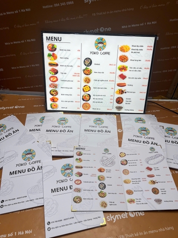 menu cafe