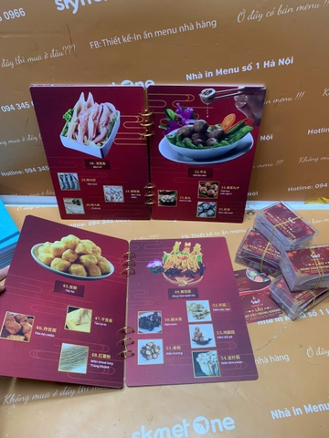 menu nhà hàng