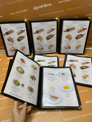 menu nhà hàng