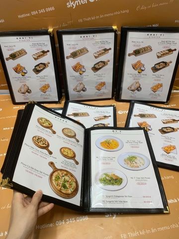 menu nhà hàng