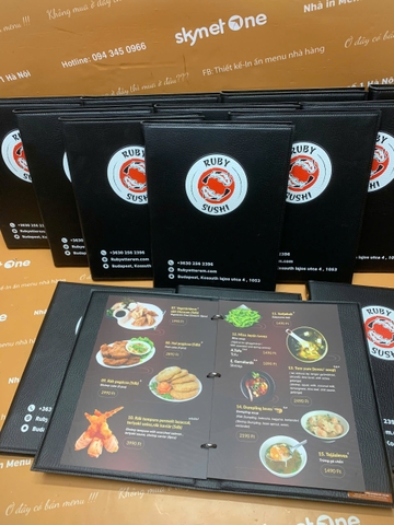 menu nhà hàng