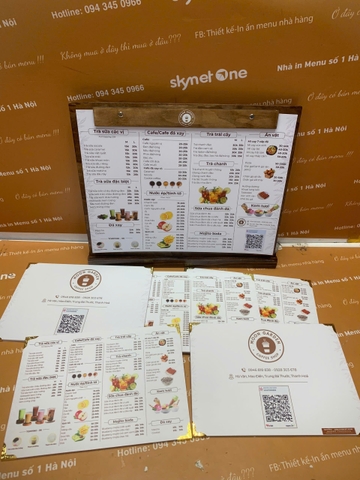 menu trà sữa