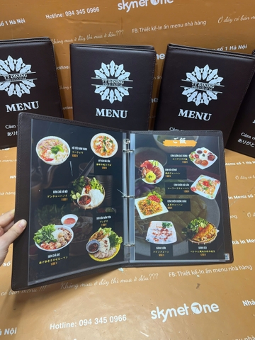 menu nhà hàng