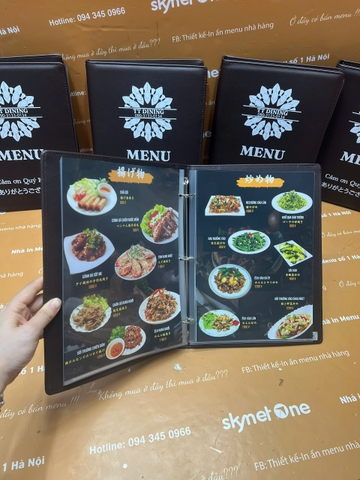 menu nhà hàng