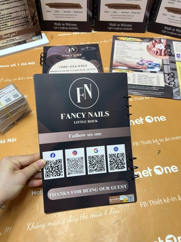 Menu Nail,spa