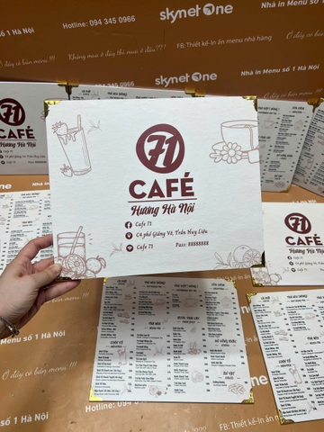 Menu xịn – cầm tay không mỏi, nhìn hoài không chán!
