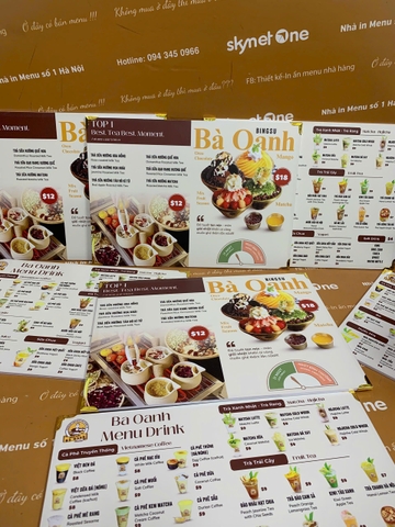 Menu Formex Cầm Tay A3 _ Mỹ Vị Được Chạm Tới Bởi Thiết Kế_ Bánh Cuốn Bà Oanh