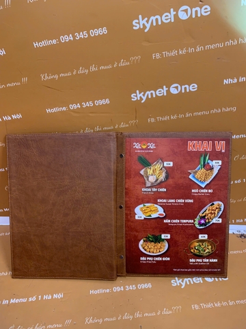 Menu Bìa Da Đinh Tán Trong In UV_ Mỗi Tiết Kế, Một Dấu Ấn _  Xít Xít