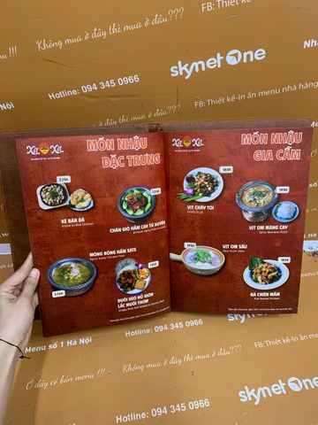 Menu Bìa Da Đinh Tán Trong In UV_ Mỗi Tiết Kế, Một Dấu Ấn _  Xít Xít