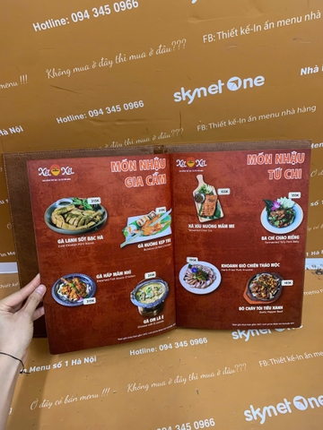 Menu Bìa Da Đinh Tán Trong In UV_ Mỗi Tiết Kế, Một Dấu Ấn _  Xít Xít