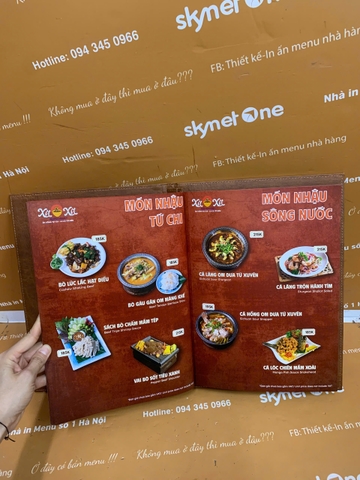 Menu Bìa Da Đinh Tán Trong In UV_ Mỗi Tiết Kế, Một Dấu Ấn _  Xít Xít