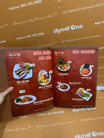 Menu Bìa Da Đinh Tán Trong In UV_ Mỗi Tiết Kế, Một Dấu Ấn _  Xít Xít
