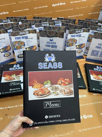 Menu Bìa Da – Nâng Tầm Trải Nghiệm Thực Khách - Nhà Hàng SEA 88