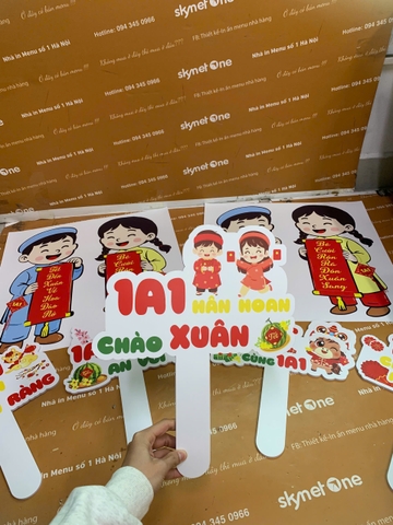 Hastag + đề can câu đối đỏ chúc tết _ Thiết kế đậm bản sắc dân tộc _ Tiệm Trà Cổ