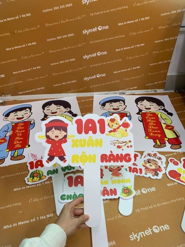 Hastag + đề can câu đối đỏ chúc tết _ Thiết kế đậm bản sắc dân tộc _ Tiệm Trà Cổ