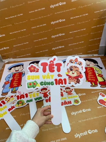 Hastag + đề can câu đối đỏ chúc tết _ Thiết kế đậm bản sắc dân tộc _ Tiệm Trà Cổ