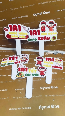 Hastag + đề can câu đối đỏ chúc tết _ Thiết kế đậm bản sắc dân tộc _ Tiệm Trà Cổ