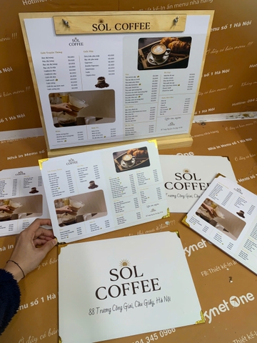 Combo quầy gỗ A3 (gỗ màu vàng sáng) _ Thiết Kế Tinh Xảo _ Sol Coffee