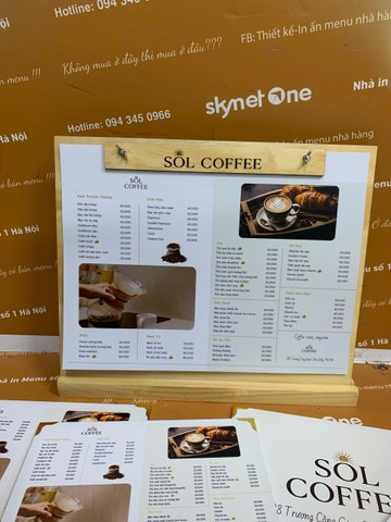 Combo quầy gỗ A3 (gỗ màu vàng sáng) _ Thiết Kế Tinh Xảo _ Sol Coffee