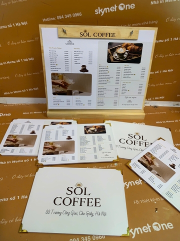 Combo quầy gỗ A3 (gỗ màu vàng sáng) _ Thiết Kế Tinh Xảo _ Sol Coffee