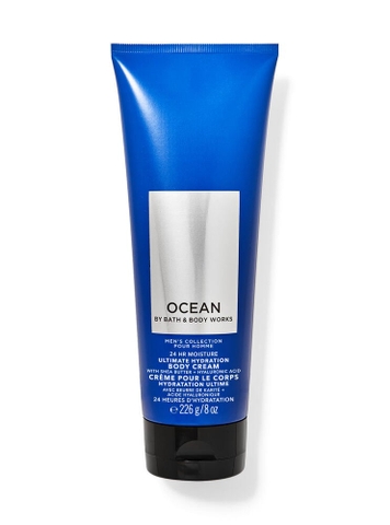 KEM DƯỠNG THỂ 24 HOURS DÀNH CHO NAM BATH & BODY WORKS OCEAN WITH SHEA BUTTER & HA 226G