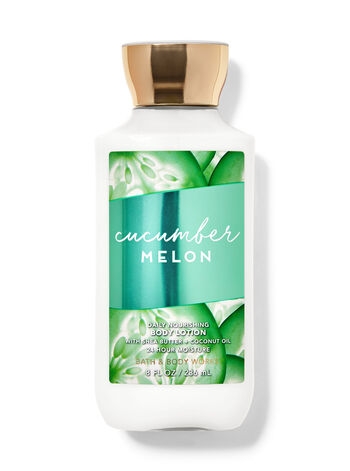 SỮA DƯỠNG THỂ 24 HOURS BATH & BODY WORKS CUCUMBER WITH SHEA BUTTER & COCONUT OIL 236ML