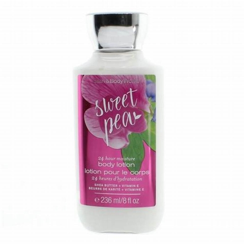 SỮA DƯỠNG THỂ 24 HOURS BATH & BODY WORKS SWEET PEA CHIẾT XUẤT SHEA BUTTER + COCONUT OIL 236ML