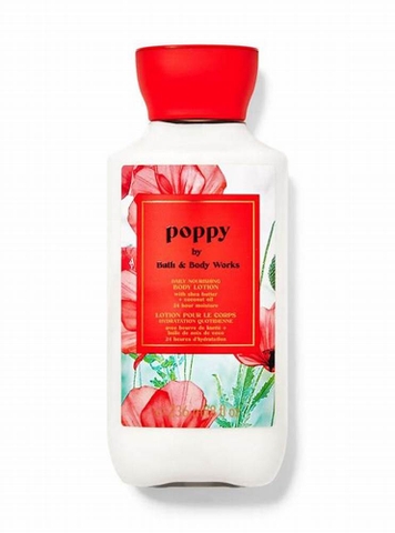 SỮA DƯỠNG THỂ 24 HOURS BATH & BODY WORKS POPPY CHIẾT XUẤT SHEA BUTTER + COCONUT OIL 236ML