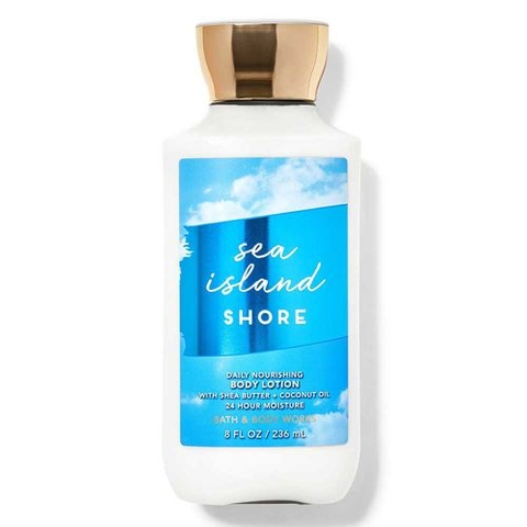 SỮA DƯỠNG THỂ 24 HOURS BATH & BODY WORKS SEA ISLAND SHORE CHIẾT XUẤT SHEA BUTTER + COCONUT OIL 236ML