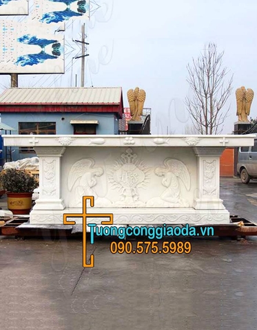 Bàn Thờ Công Giáo Đá Chạm Thiên Thần