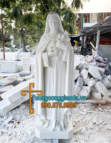 Tượng Bà Thánh Têrêsa Đá Mỹ Nghệ Song Toàn