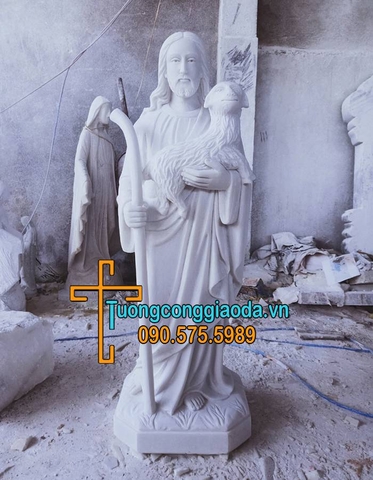 Tượng Chúa Chiên Lành Bằng Đá Đẹp Nhất Tại Hà Nam