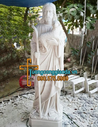 Tượng Chúa Chiên Lành Bằng Đá Đẹp Nhất Tại Sài Gòn