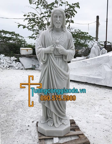 Tượng Chúa Thánh Tâm Đá Mỹ Nghệ Song Toàn