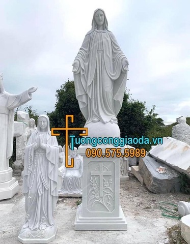 Tượng Đức Mẹ Ban Ơn Bằng Đá Đẹp Nhất Tại Nam Định