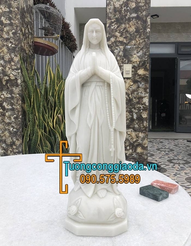 Tượng Đức Mẹ Lộ Đức Đá Đẹp Size Mini Để Thờ