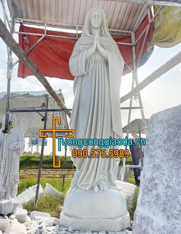 Tượng Đức Mẹ Maria Đá Trắng Đẹp Nhất