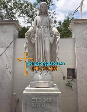 Tượng Đức Mẹ Maria Đá Cẩm Thạch Đẹp