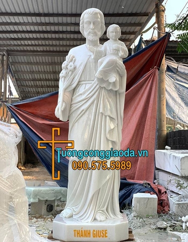 Tượng Thánh Giuse Bằng Đá Đẹp Nhất Tại Bình Dương