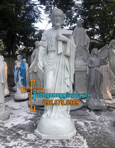 Tượng Thánh Giuse Bằng Đá Đẹp Nhất Tại Hải Dương