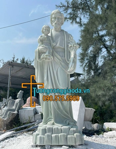 Tượng Thánh Giuse Đá Cẩm Thạch Đẹp Tại Đồng Nai
