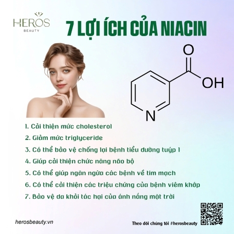 7 Lợi ích tuyệt vời của Niacin (Vitamin B3)