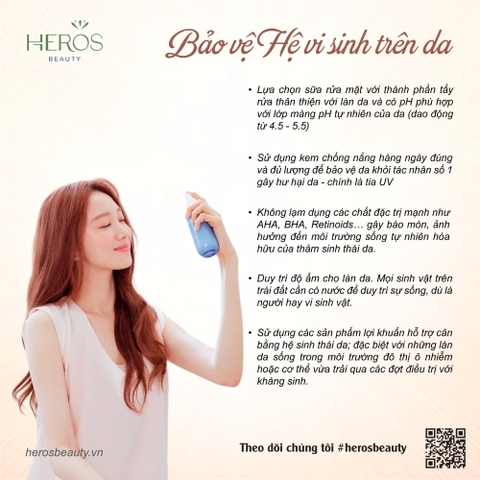 Cách bảo vệ hệ vi sinh trên da hiệu quả