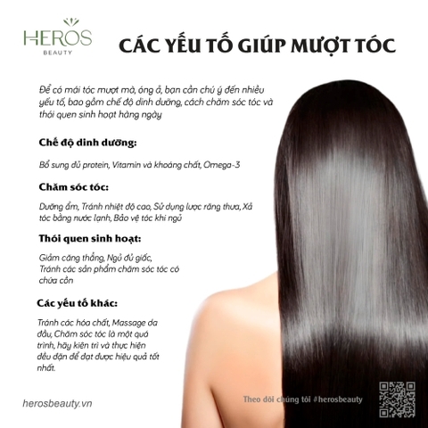 Các yếu tố giúp mượt tóc