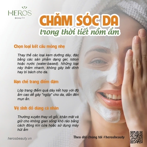 Bí quyết chăm sóc da trong thời tiết nồm ẩm