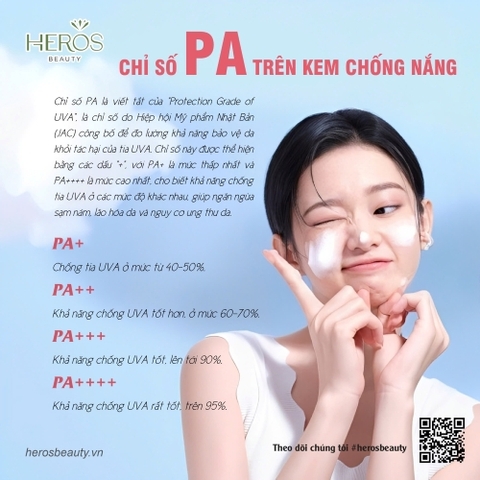 Chỉ số PA trên kem chống nắng cho bạn biết điều gì?